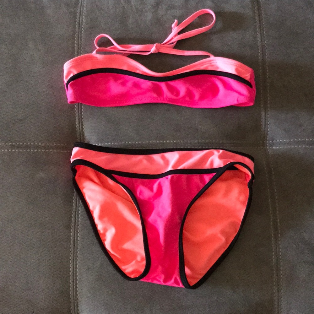 Coral tropic bathing suit